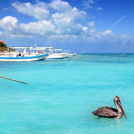 Beach Front House At Puerto Morelos Villa Exterior photo