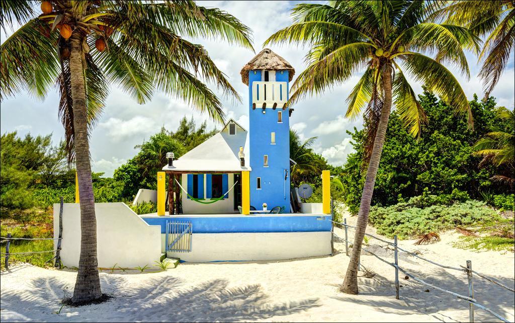 Beach Front House At Puerto Morelos Villa Exterior photo