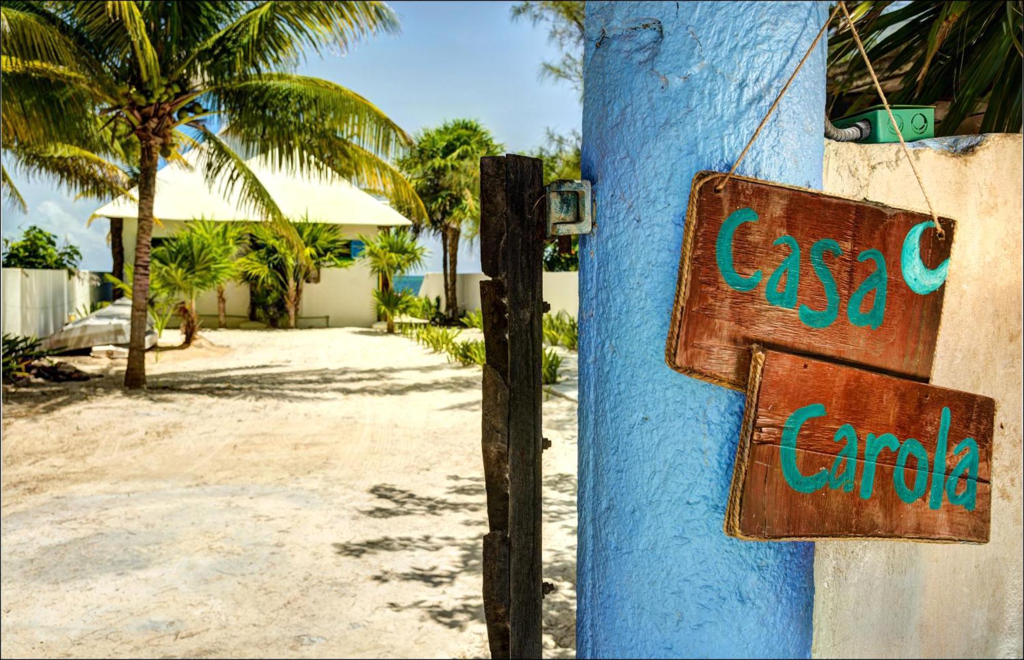 Beach Front House At Puerto Morelos Villa Exterior photo